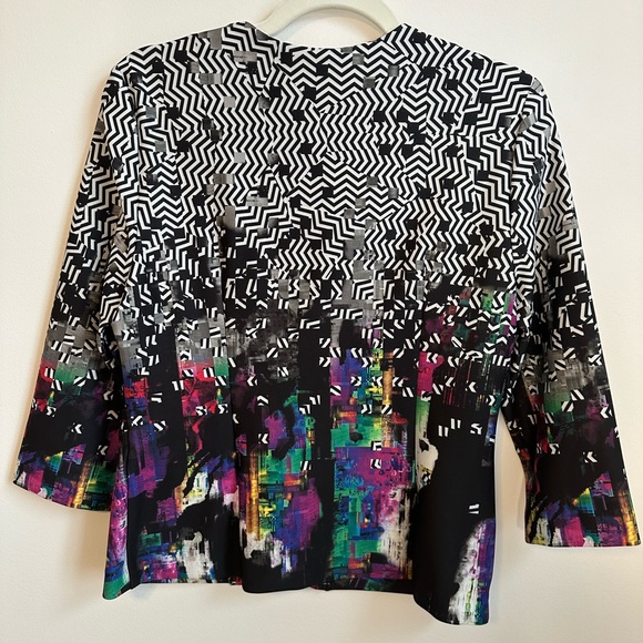 Joseph Ribkoff blazer with zipper-size 10 - Picture 6 of 6